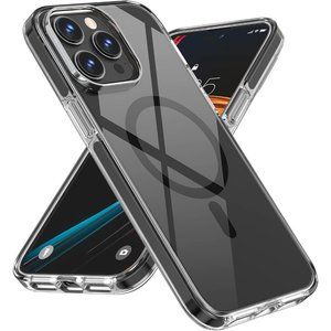 MILPROX Magnetic Clear Case for iPhone 14 Pro Max black